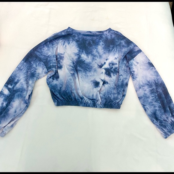 Altar’d State Cropped Tie-Dye Long Sleeve Top | Size Small - Picture 2 of 3
